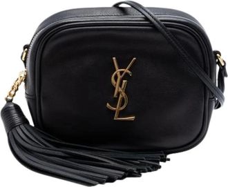 Saint Laurent Tweedehands leren schoudertassen - Dames - Vintage Schoudertas - Zwart - ONE Size - Vintage