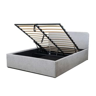 Calicosy Cama canap&eacute; 140x190 cm con cabecero cubierto de tela gris - ys&eacute;e
