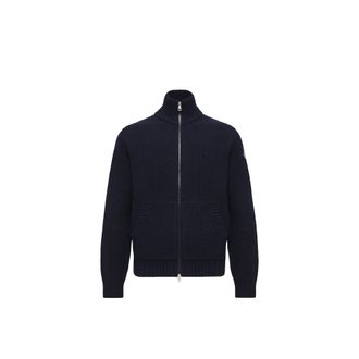 Moncler Moncler Wool & Cashmere Blend Cardigan, Men, Blue, Size: 3xl