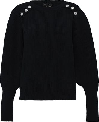 Faina Gebreide trui Dames zwart