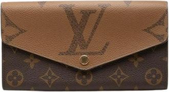 Louis Vuitton Pre-owned Long Wallet - Dames - Pre-owned - Bruin - Maat: ONE Size Zijde