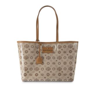 Kurt Geiger Womens Chiswick Lg Shopper Bag - Brown Fabric - One Size