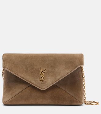 Saint Laurent Cassandre Small suede clutch