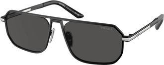 Prada PR A53S Zonnebril - Heren - Zonnebrillen - Zwart - 59 MM - Accessoires