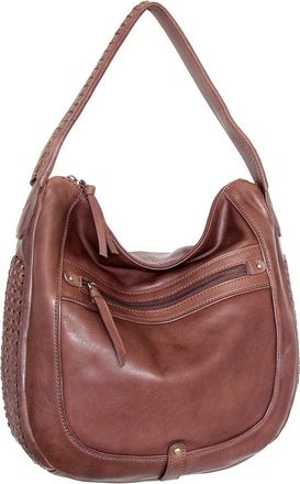 Nino Bossi Elina Hand-Dyed Vintage Leather Hobo Bag