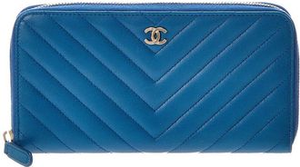 Chanel V Stitch Around Long Wallet (Authentic Pre-Loved)