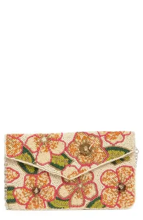Collection XIIX Floral Beaded Envelope Clutch in Whisper White at Nordstrom Rack