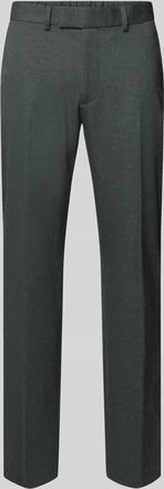 Christian Berg Anzughose mit Bügelfalten in Dunkelgruen, Größe 25