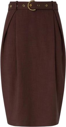 Pinko Pinko, Rokken, Dames, Bruin, S, Edwena Rok