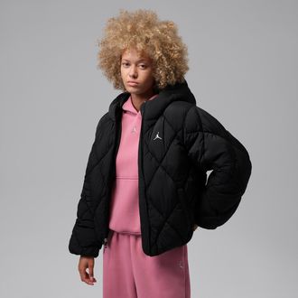 Nike Jordan Womens Jordan Brooklyn Puffer Jacket in Black | IM7234-010