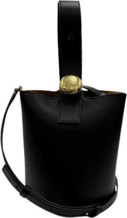 Loewe Pre-owned Pebble Bucket Bag Leren Handtas - Dames - Vintage Tas - Zwart - ONE Size - Leer - Vintage