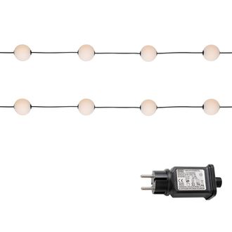 QAZQA Qazqa Moderno Luces De Cadena Modernas Para Exteriores 8 M Con 14 Luces Led - Malai Pl&aacute;stico Redonda Adecuado Para Led Max. 14 X 12 Watt