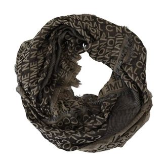 Costume National Chal de Estampado de Logo - Accessories - Mujer - Gris - ONE SIZE