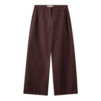 Sofie Schnoor Pantalones Anchos - Trousers - Mujer - Marr&oacute;n - XL