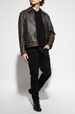AllSaints Polo Statten, Mens, Black