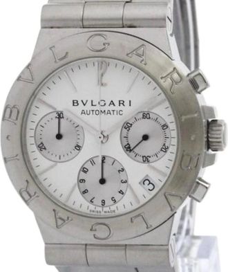 Bulgari Pre-owned Watches, male, White, Size: ONE SIZE Pre-owned Ch35S Auto Wristwatch