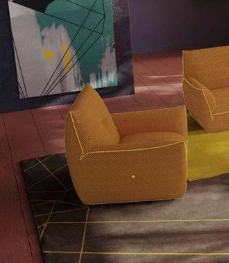 Egoitaliano Sessel »Yuki, extravagantes Design und höchster Sitzkomfort, tolle Details« mit bioelasatische MIcrofaser BOUNCE bezogen