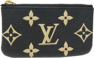 Louis Vuitton Empreinte Beige Black Monogram Empreinte Coin Purse/Coin Case (Pre-Owned)