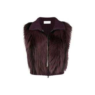 Fabiana Filippi Merino Wool Sleeveless Womens Jacket