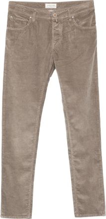 Jacob Cohen Pantaloni a coste con cinque tasche - Grigio