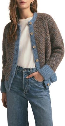 Favorite Daughter The Rio Alpaca Blend Cardigan in Macchiato Multi at Nordstrom, Size Small