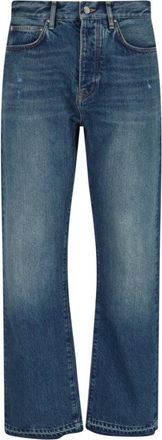 Amiri Distressed Straight Jeans - Blue