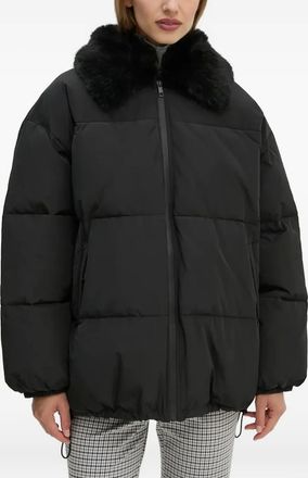 Day Birger Et Mikkelsen Donsjack met bontkraag - Zwart