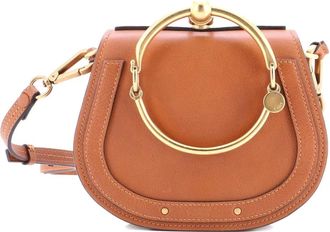 Chlo&eacute; Nile leren kleine crossbodytas - Bruin