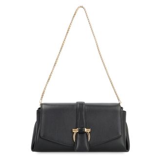 Ferragamo Shoulder Bags, female, Black, ONE SIZE, Flap Small Shoulder Bag