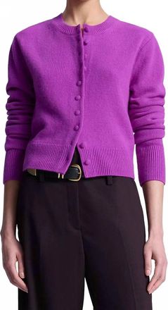A.L.C. Skyler Cashmere Cardigan In Fuchsia