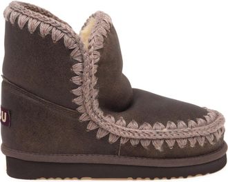 Mou Eskimo 18 Enkellaars - Dames - Winterlaarzen - Bruin - 37 EU - Wol - Schoenen