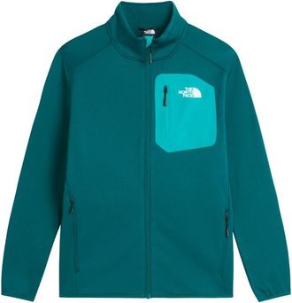 The North Face Crest Full Zip Fleecejacke f&uuml;r Herren | t&uuml;rkis