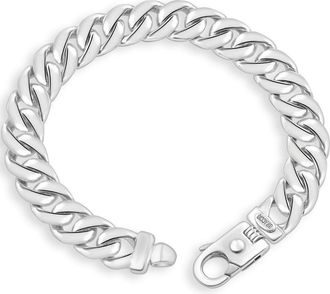 Pompeii3 Mens 14k Gold (74gram) or Platinum (139gram) 12mm Link Bracelet 8.5