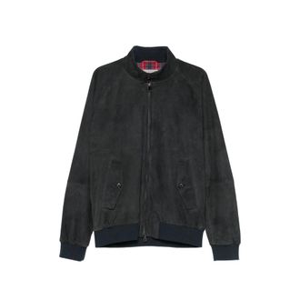Baracuta Zip-up Suede Jacket