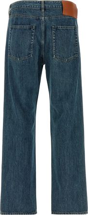 Jil Sander Mens Blue Cotton Straight-Leg Jeans Clothing