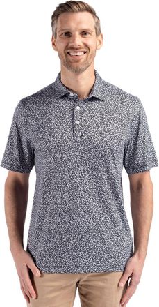 Cutter & Buck Pike Eco Flora Print Recycled Mens Polo