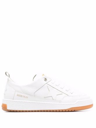 Golden Goose Yeah low-top lace-up sneakers - women - Leather/Leather/Rubber - 37 - White