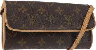 Louis Vuitton Twin Handbag Monogram Canvas Brown Canvas Bag (Pre-Owned)