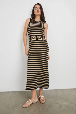Rails Coco Midi Dress In Milos Crochet