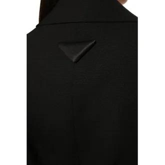 Prada Fleece Wool Blazer - Black