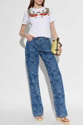Etro Flared-leg Jeans, Womens, Blue