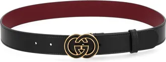 Gucci Gg Cross Buckle Belt-Donna