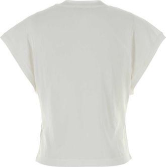 A Gold E Cotton T-Shirt - White