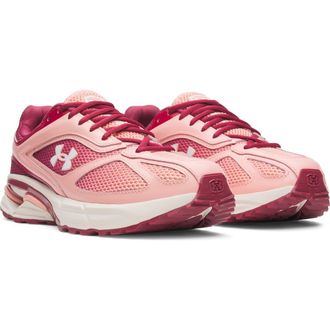Under Armour Gender Inclusive UA Apparition Sneaker in Claret /Posh Pink /White at Nordstrom, Size 12.5 Womens