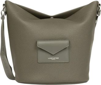 Lancaster Maya Double Kba Crossbody Tas - Dames - Tassen - Groen - Maat: ONE Size Leer