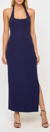 L*Space London Halter Midi Dress in Midnight Blue at Nordstrom Rack, Size Medium
