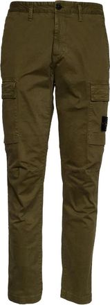 Stone Island Taps Toelopende Broek - Heren - Slim Fit Broeken - Groen - W32 - Broeken