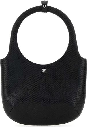 Courr&egrave;ges Viper Bag - Dames - Handtassen - Zwart - ONE Size - Leer - Tassen