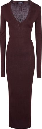 Entire studios Long Sleeve V Neck Midi
