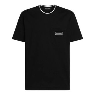 Dolce & Gabbana Heren, Tops, Zwart, Maat: 2XL Katoen